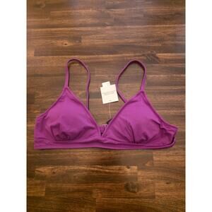 Amazon Essentials Bikini Top Violet Purple Size M Medium Classic Bralette NWT